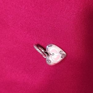 🆕 Brighton Baby Girl charm with pink footprint on back NWOT